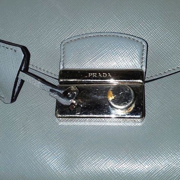Prada Leather Clutch with Lock & Key - Picture 5 of 16